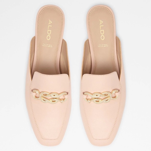 Aldo Shoes - Aldo Leather Slip-On Mules/Shoes